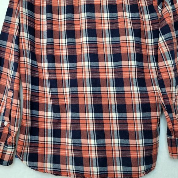 Marine Layer Plaid Flannel Button Down Shirt Size Medium - Picture 8 of 8